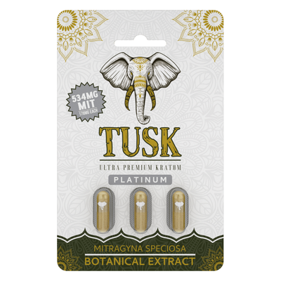 Tusk Kratom Platinum Extract Capsules 3pk