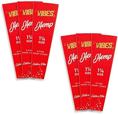 Vibes Hemp Cones 1.25" - 6pk